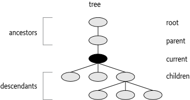 Categorization of nodes in a tree